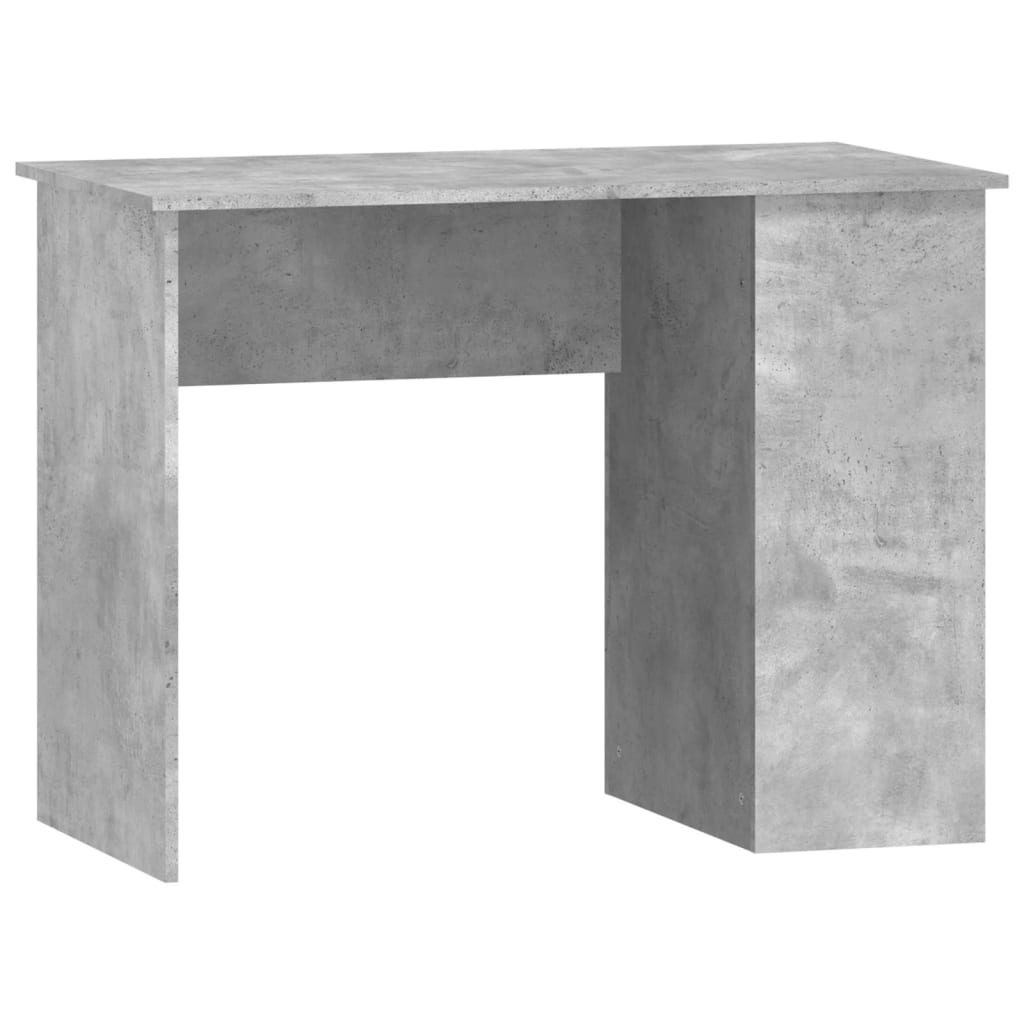 vidaXL Desk Concrete Grey 100x55x75 Engineered Wood