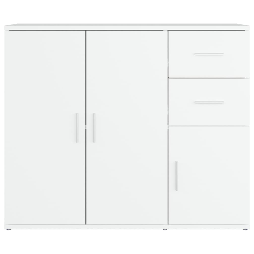 vidaXL Sideboard White 91x29.5x75 cm Engineered Wood