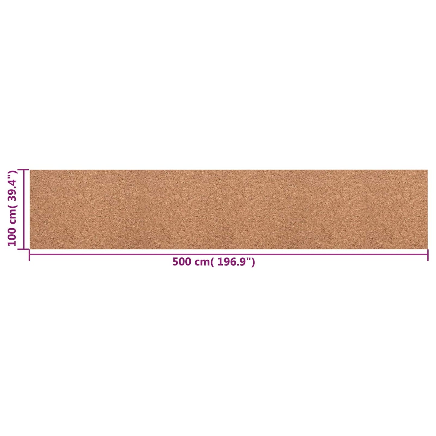 Cork Roll Brown 100 x 500 x 0.8 cm Cork