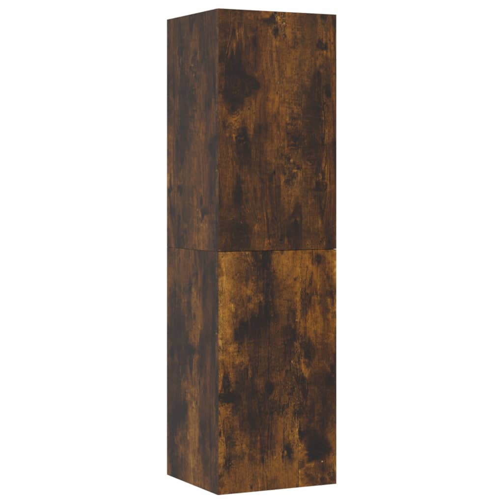 vidaXL Wall-mounted TV Cabinet Smoked Oak 30.5x30x110 cm