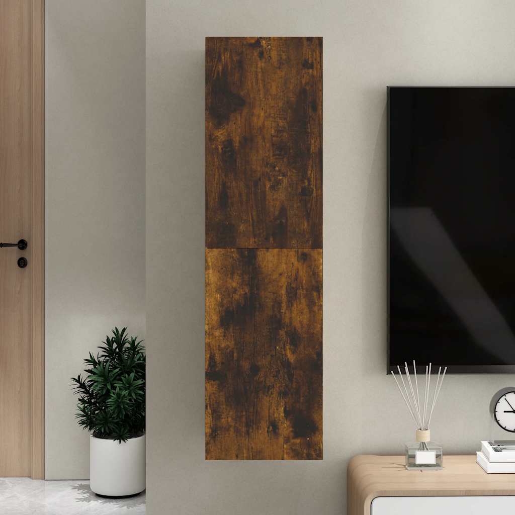 Wall-mounted TV Cabinet Smoked Oak 30,5x30x110 cm