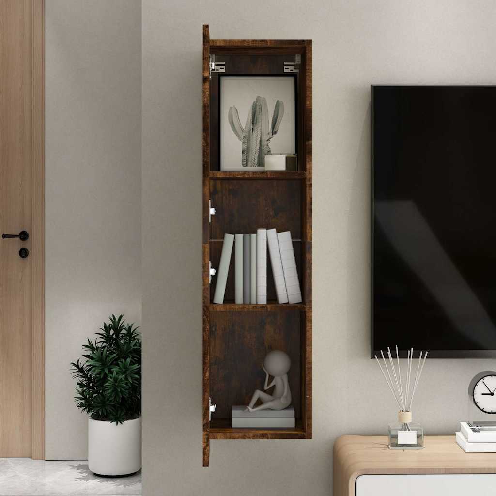 Wall-mounted TV Cabinet Smoked Oak 30,5x30x110 cm