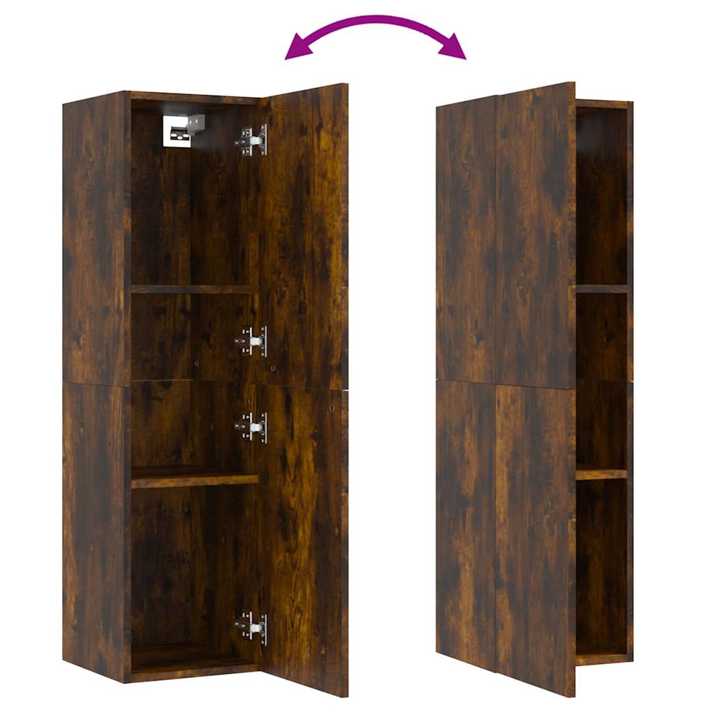 Wall-mounted TV Cabinet Smoked Oak 30,5x30x110 cm