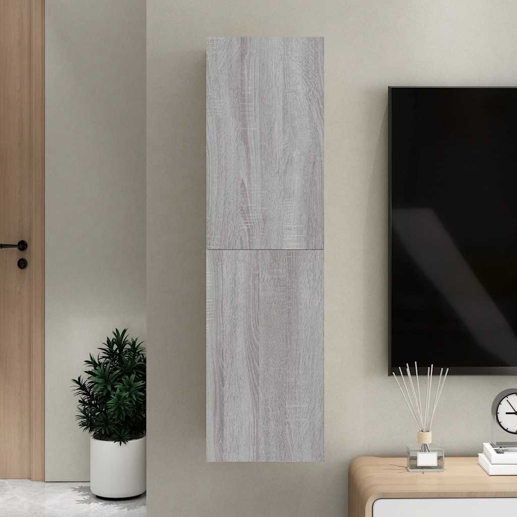 Wall-mounted TV Cabinet Grey Sonoma 30,5x30x110 cm