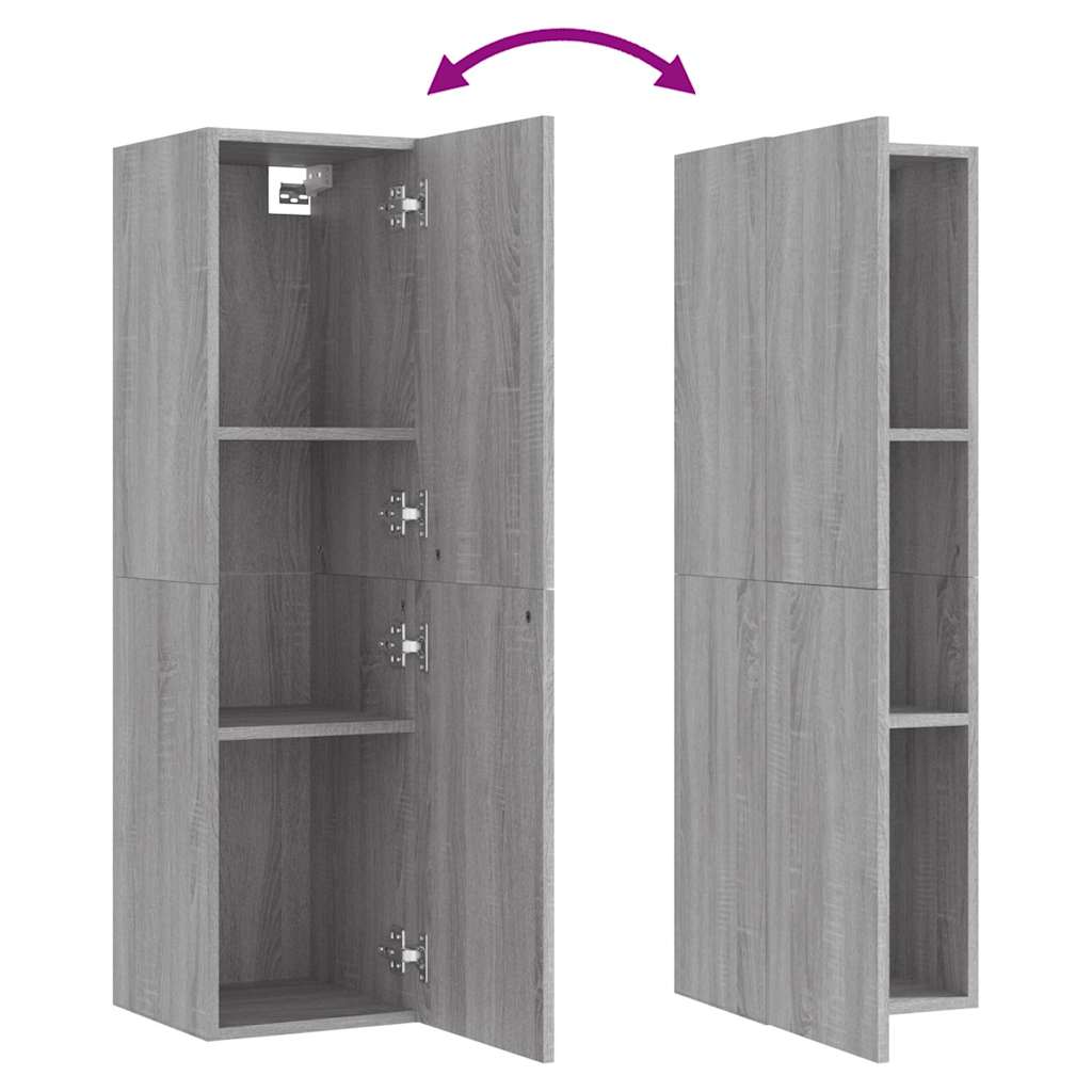 Wall-mounted TV Cabinet Grey Sonoma 30,5x30x110 cm