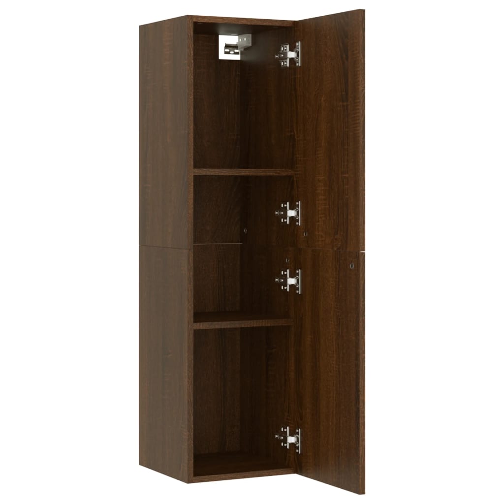 Wall-mounted TV Cabinets 2 pcs Brown Oak 30.5x30x110 cm