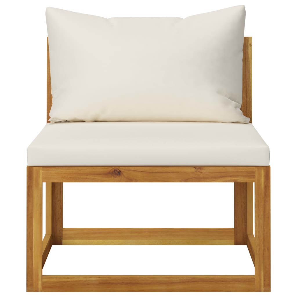 3 Piece Garden Lounge Set with Cushions Solid Wood Acacia