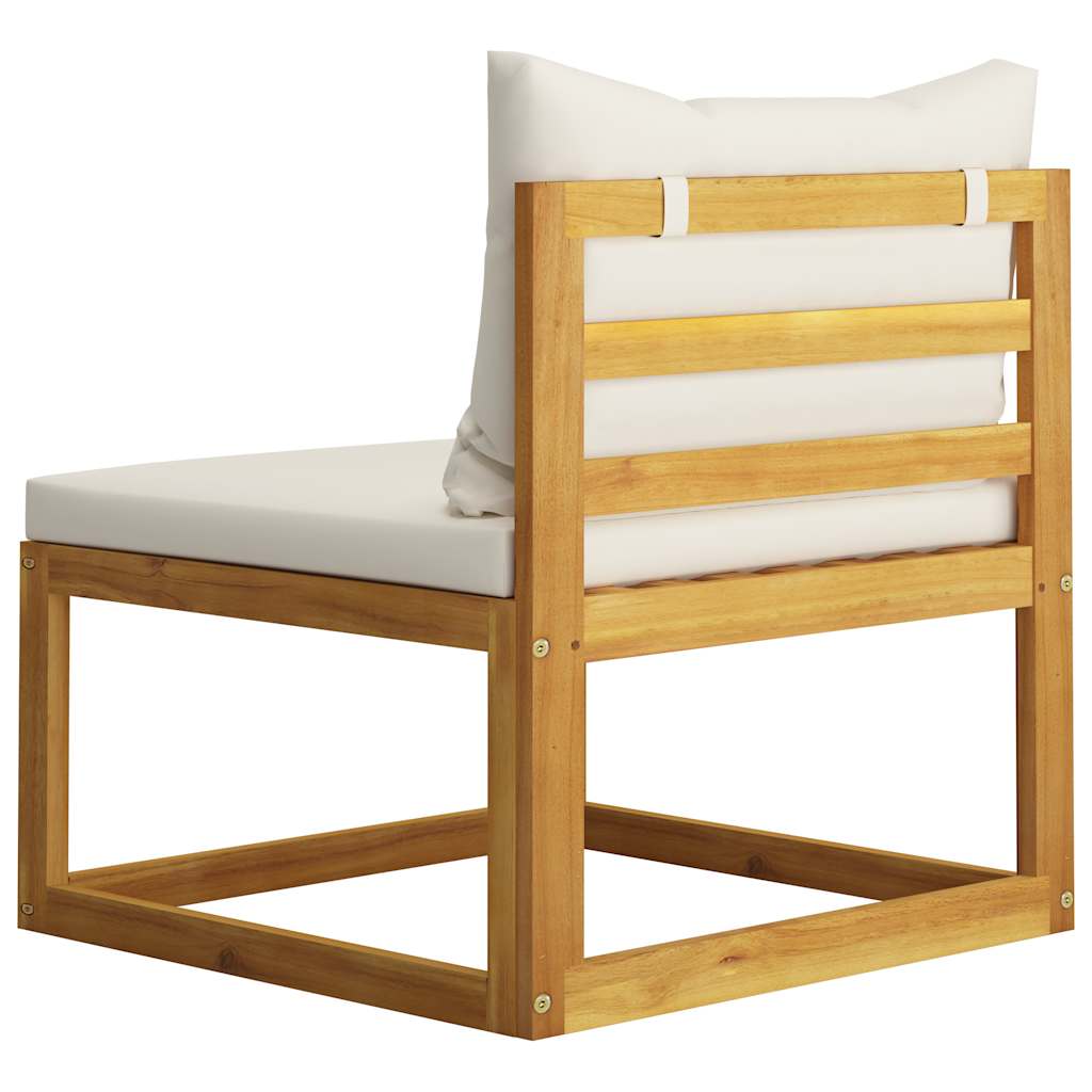 3 Piece Garden Lounge Set with Cushions Solid Wood Acacia