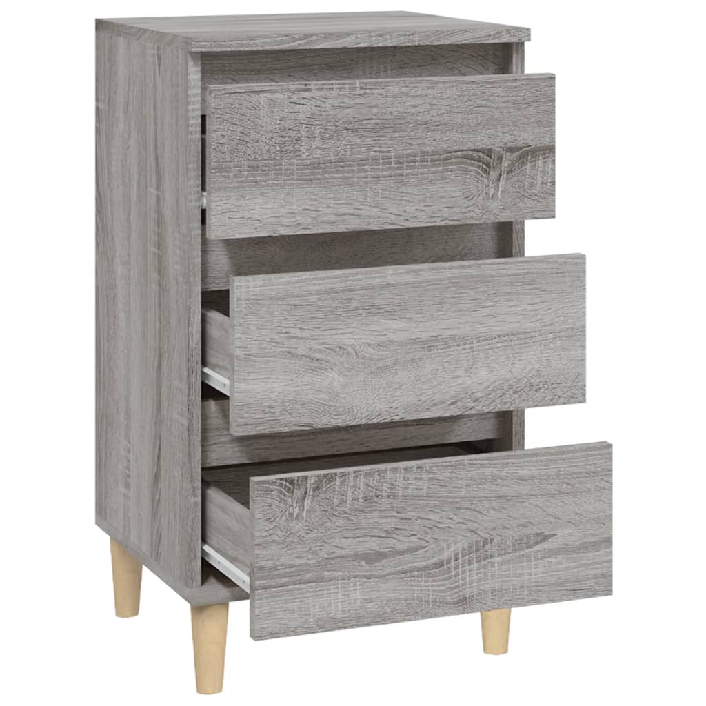 vidaXL Bedside Cabinet Grey Sonoma 40x35x70 cm Engineered Wood