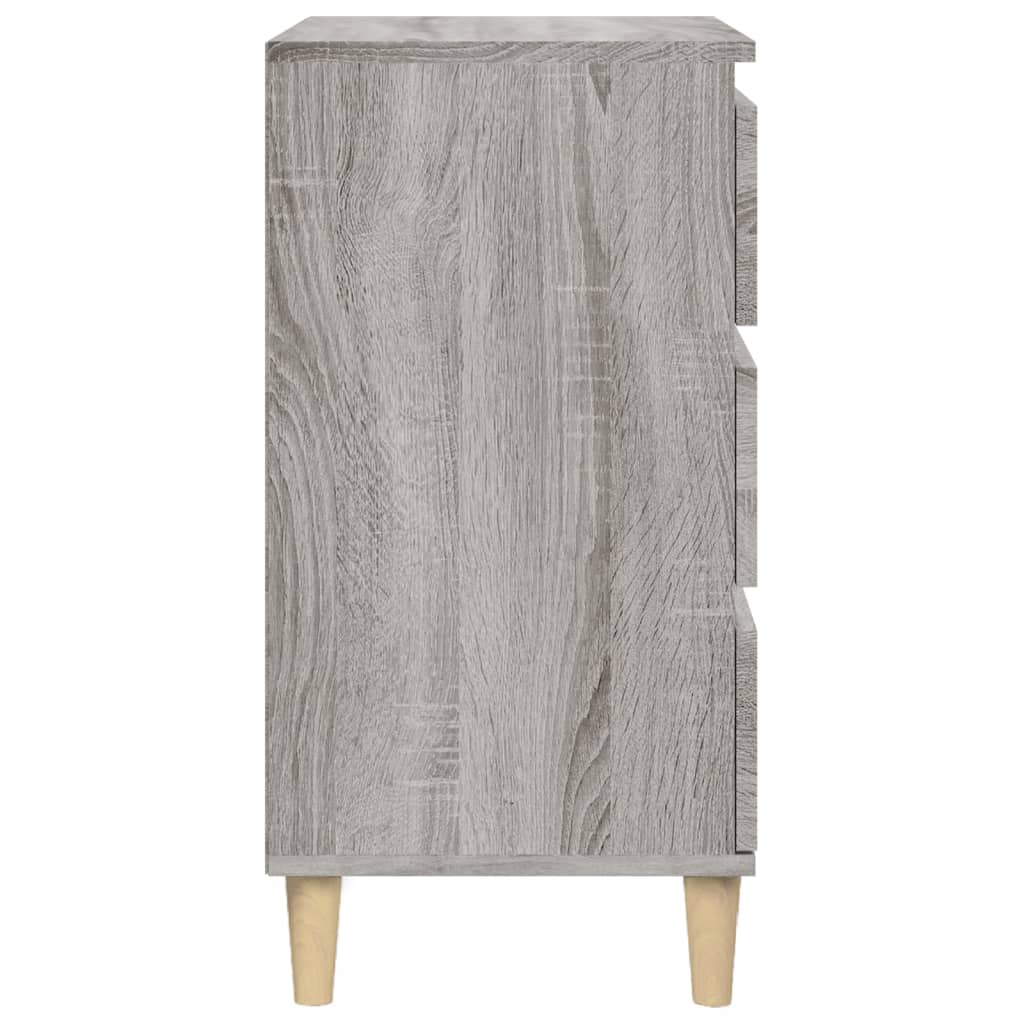 vidaXL Bedside Cabinet Grey Sonoma 40x35x70 cm Engineered Wood