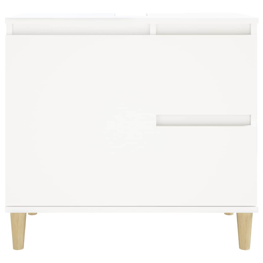 Bathroom Cabinet White 65x33x60 cm Engineered Wood