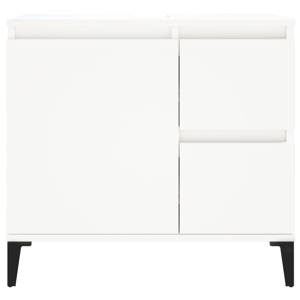 vidaXL Bathroom Cabinet White 65x33x60 cm Engineered Wood