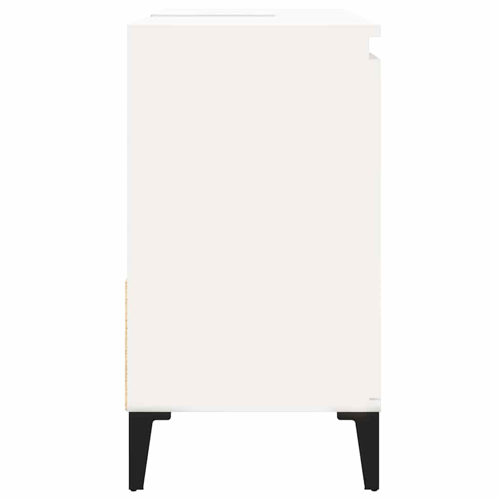 Bathroom Cabinet White 65x33x60 cm Engineered Wood