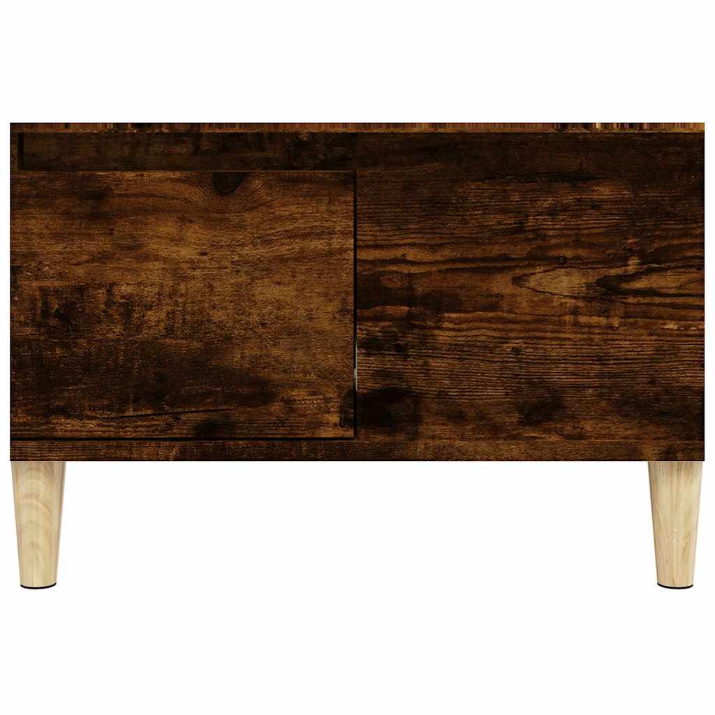 821081 vidaXL Coffee Table Smoked Oak 55x55x36,5 cm Engineered Wood