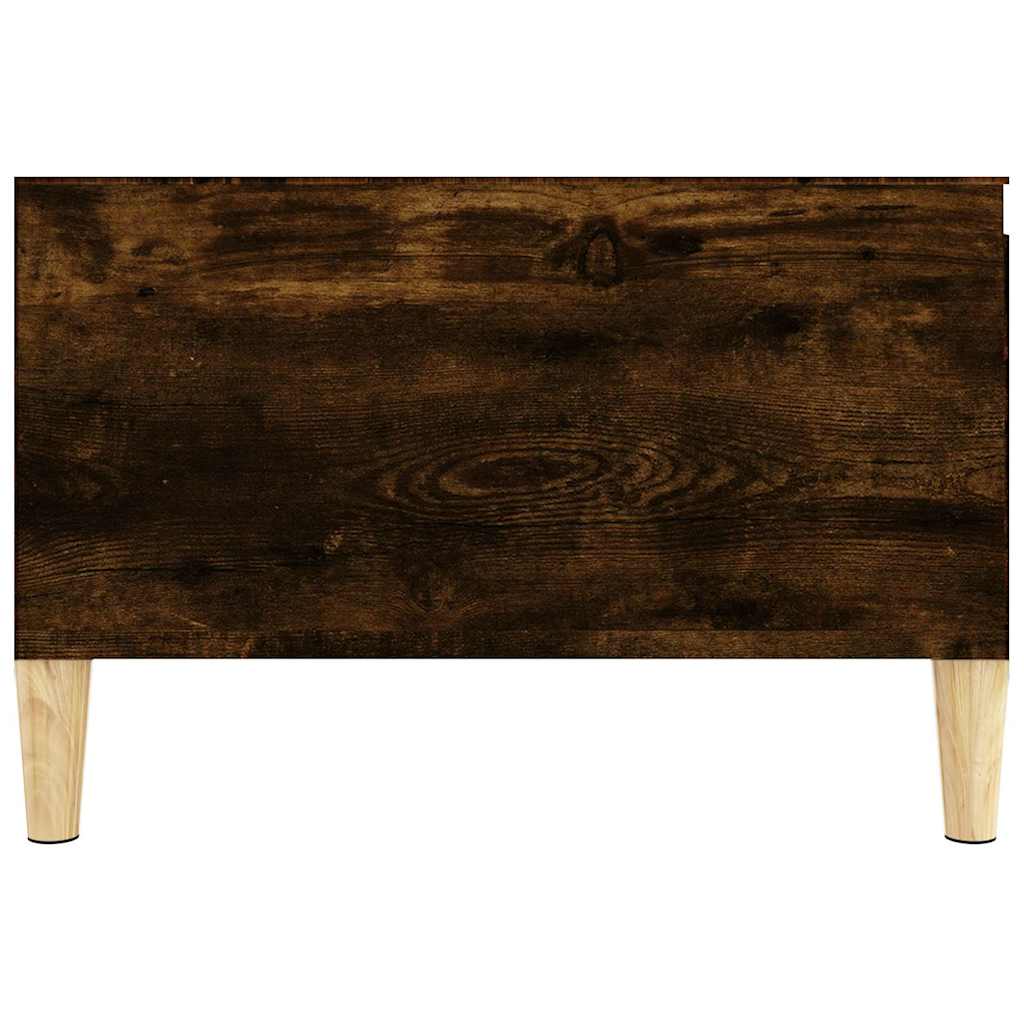 821081 vidaXL Coffee Table Smoked Oak 55x55x36,5 cm Engineered Wood