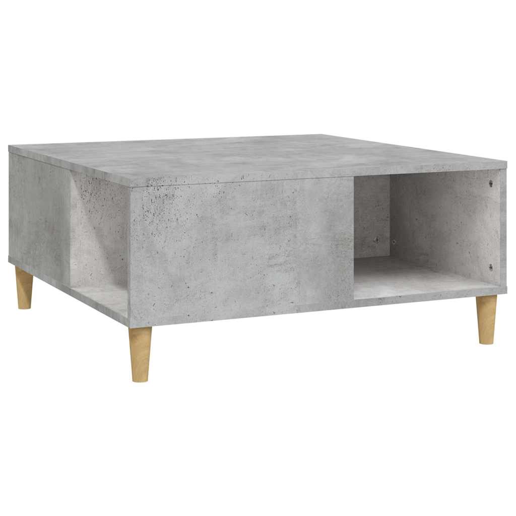Coffee Table Concrete Grey 80x80x36,5 cm Engineered Wood