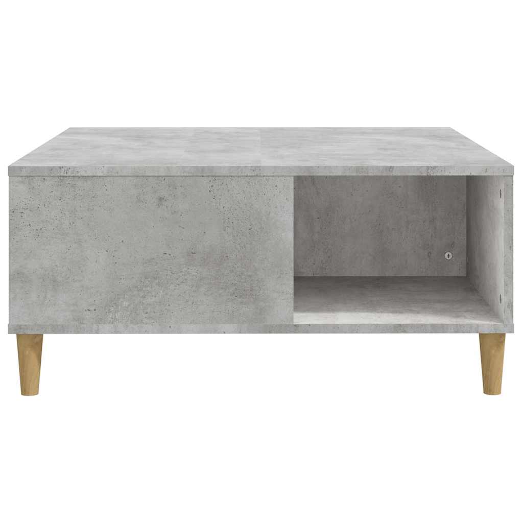 Coffee Table Concrete Grey 80x80x36,5 cm Engineered Wood