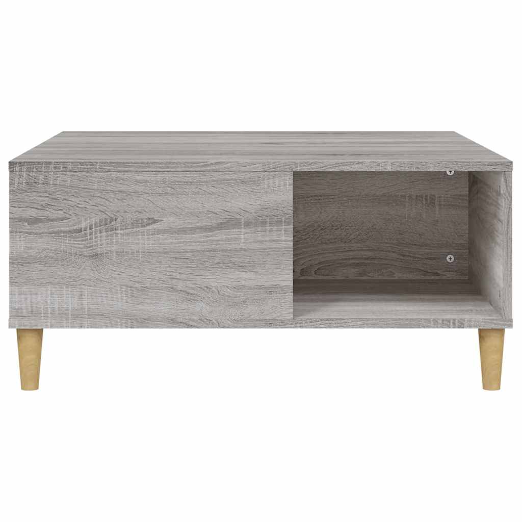 Coffee Table Grey Sonoma 80x80x36,5 cm Engineered Wood