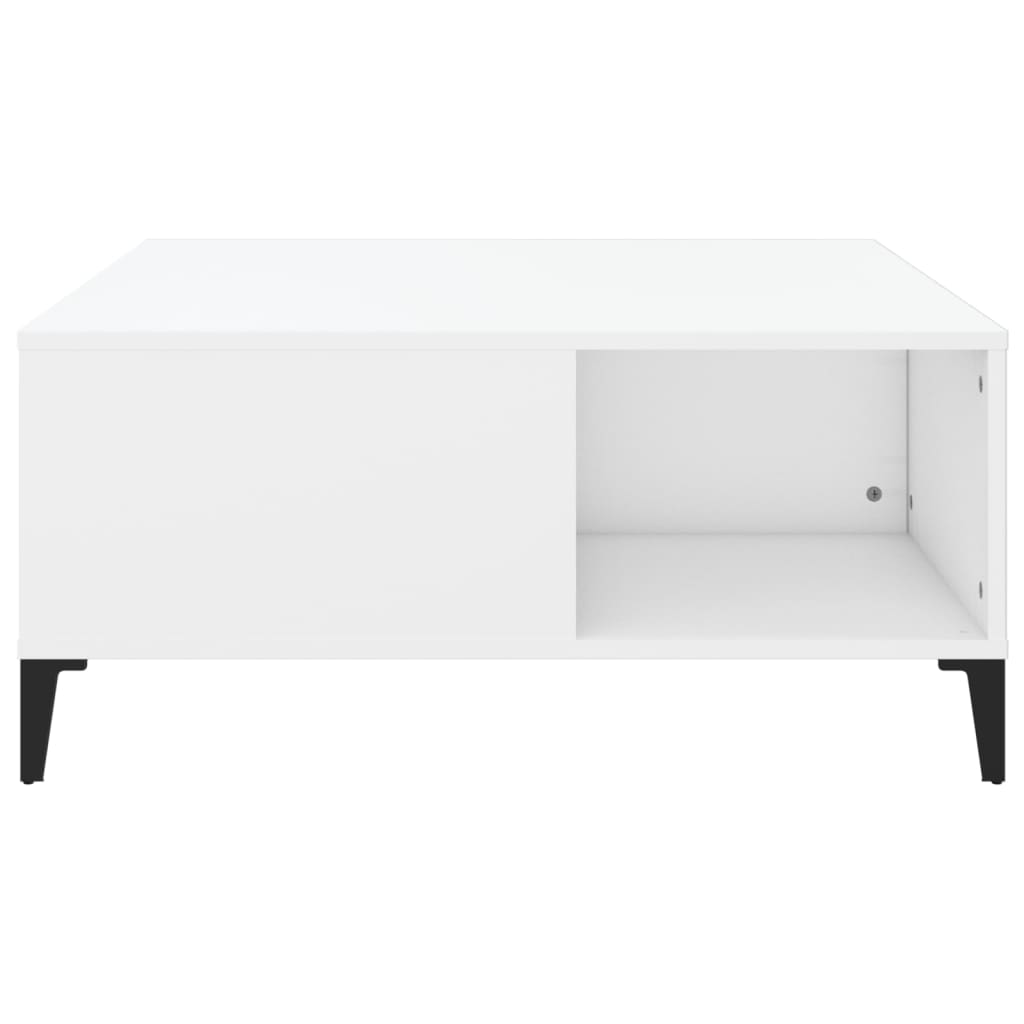Coffee Table White 80x80x36,5 cm Engineered Wood