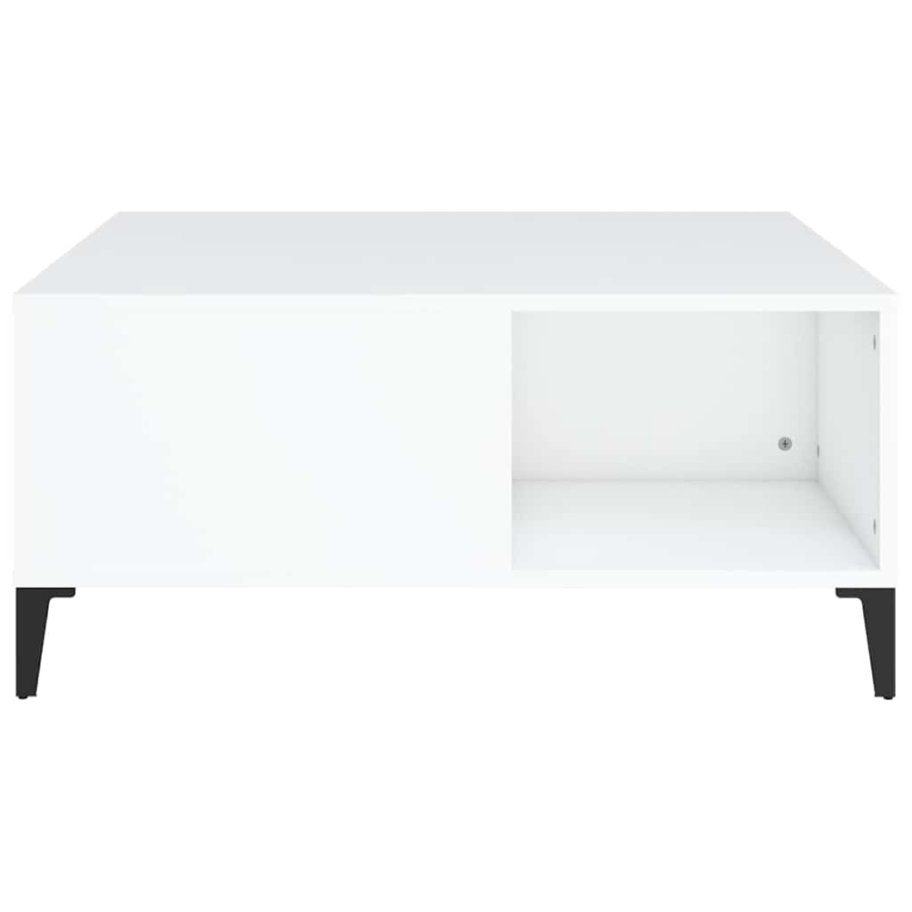 Coffee Table White 80x80x36,5 cm Engineered Wood