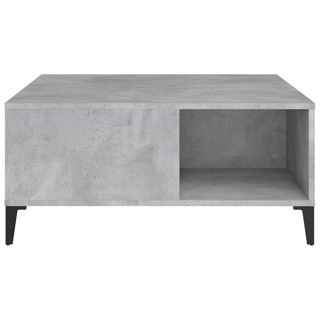 Coffee Table Concrete Grey 80x80x36,5 cm Engineered Wood