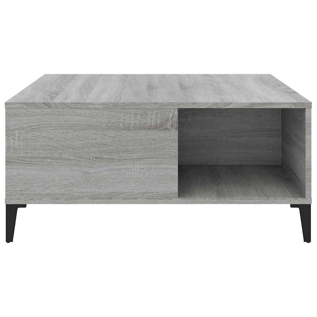 Coffee Table Grey Sonoma 80x80x36,5 cm Engineered Wood