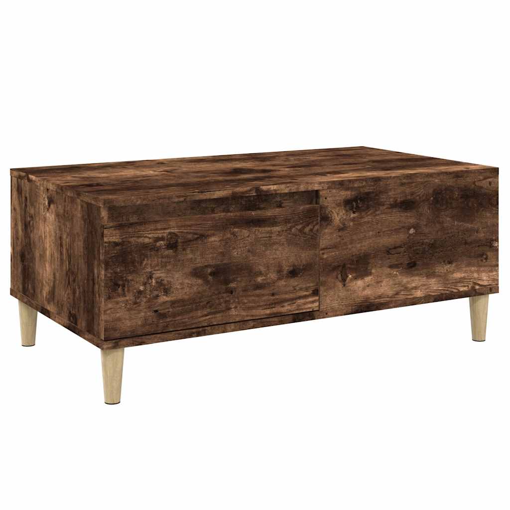 Coffee Table Smoked Oak 90x50x36,5 cm Engineered Wood