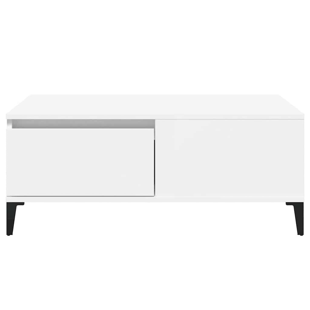 Coffee Table White 90x50x36,5 cm Engineered Wood