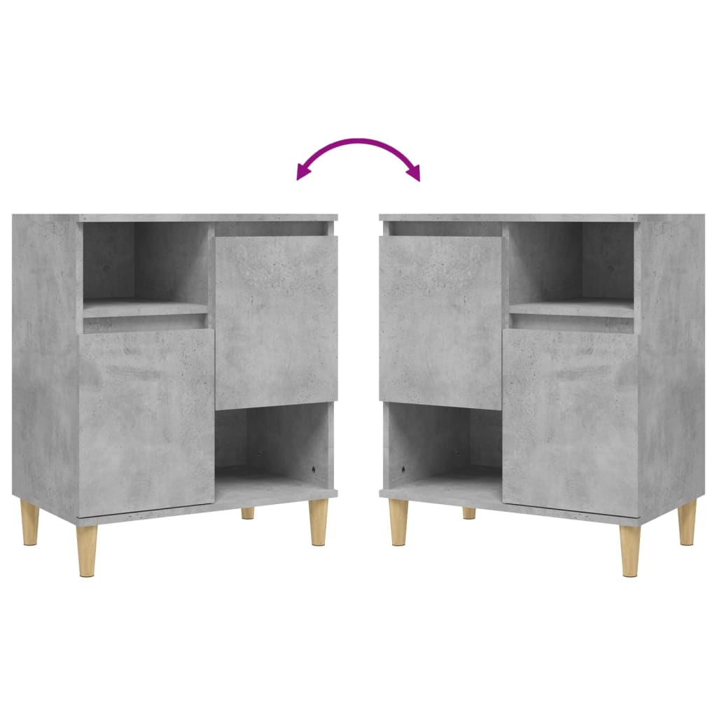 Sideboard Concrete Grey 60x35x70 cm Engineered Wood
