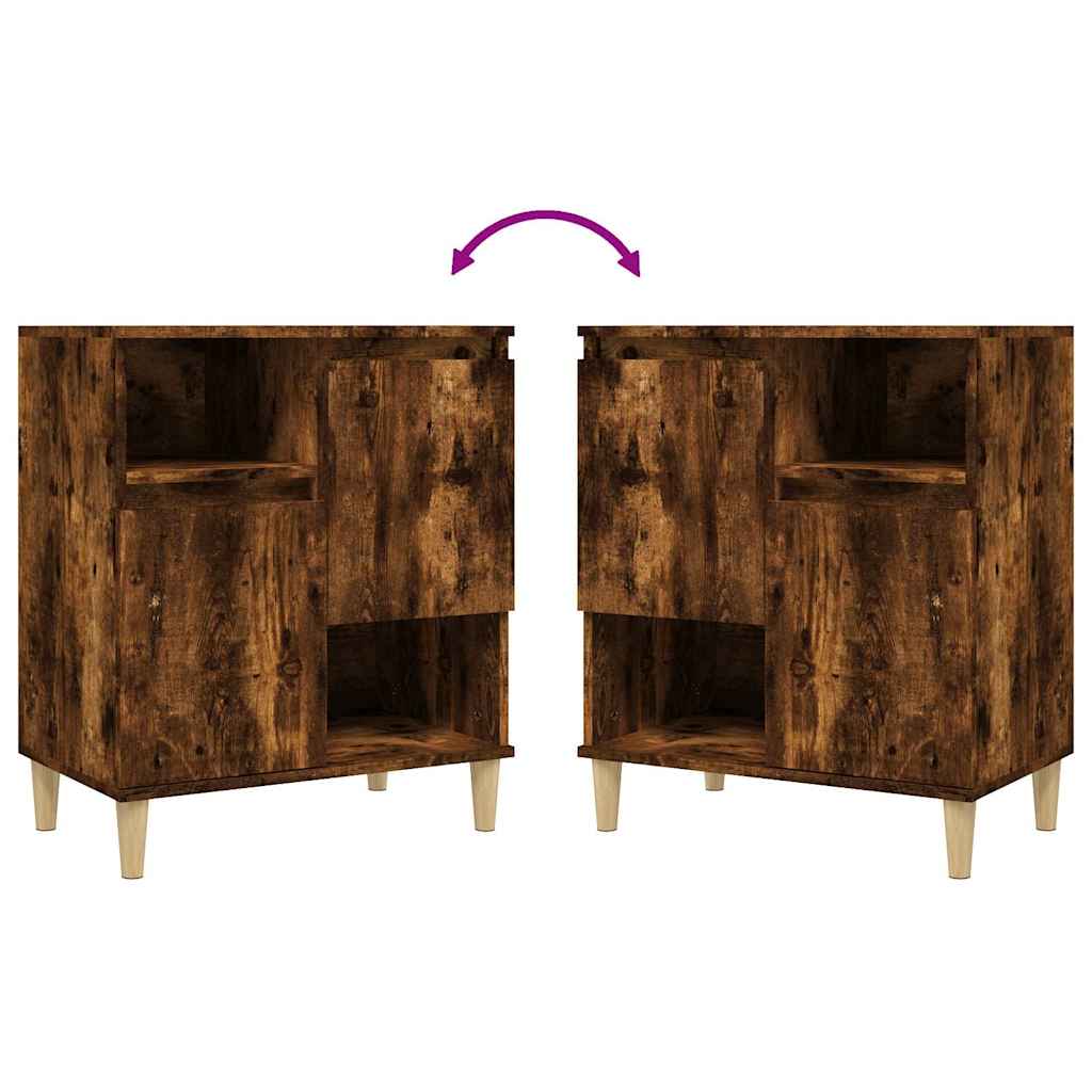 Sideboard Smoked Oak 60x35x70 cm Engineered Wood