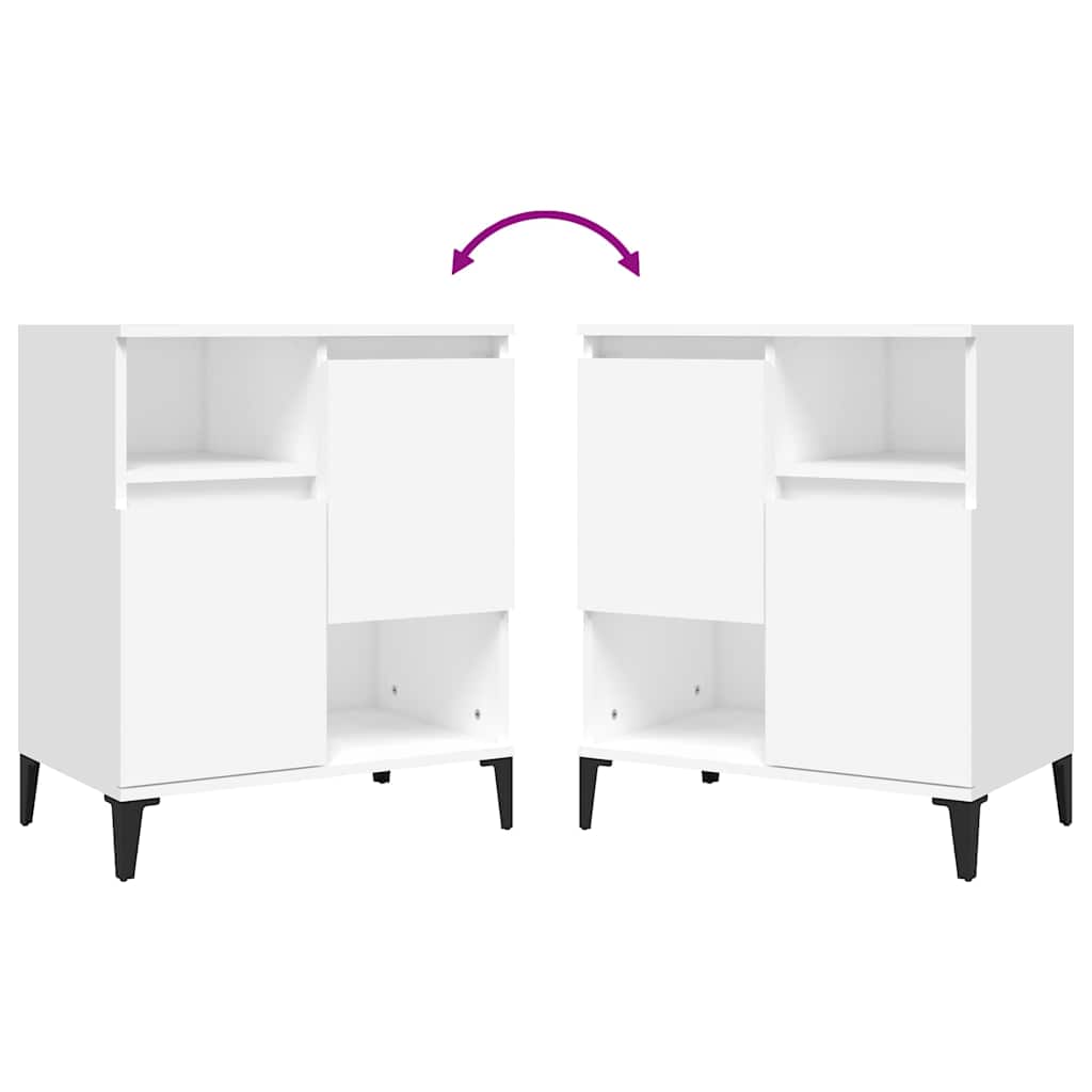 Sideboard White 60x35x70 cm Engineered Wood