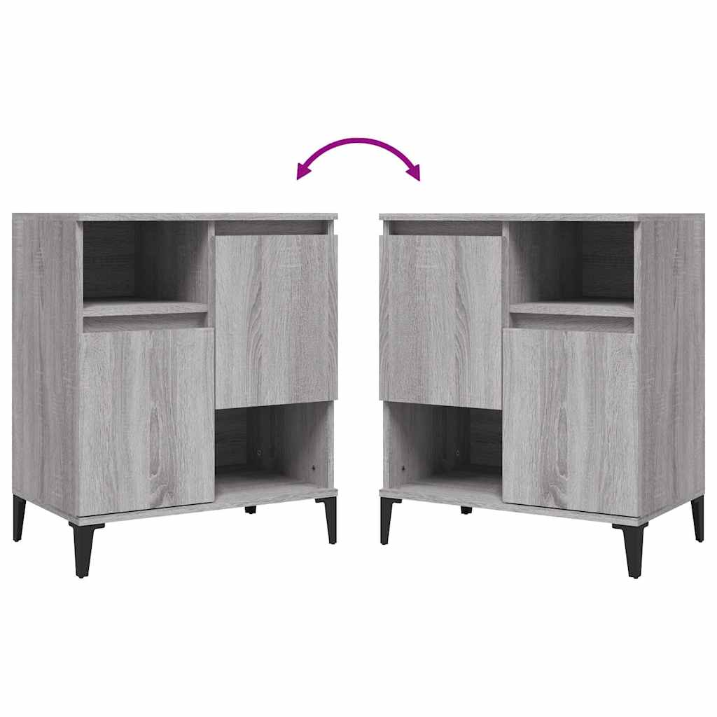 Sideboard Grey Sonoma 60x35x70 cm Engineered Wood