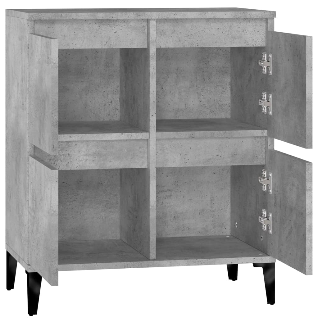 vidaXL Sideboard Concrete Grey 60x35x70 cm Engineered Wood