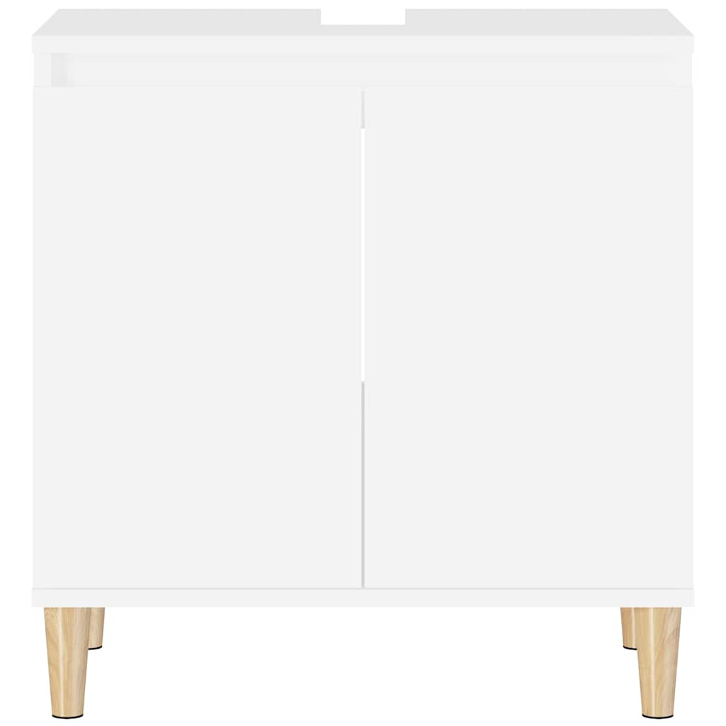 Sink Cabinet White 58x33x60 cm Engineered Wood