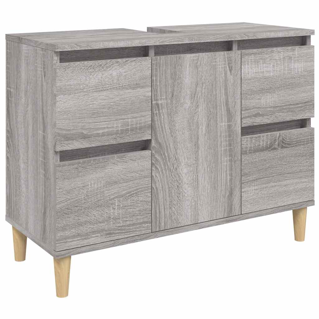 Sink Cabinet Grey Sonoma 80x33x60 cm Engineered Wood