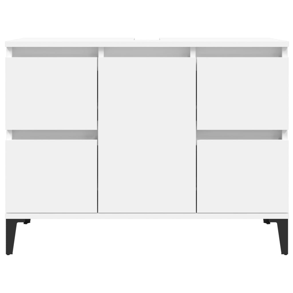 vidaXL Sink Cabinet White 80x33x60 cm Engineered Wood