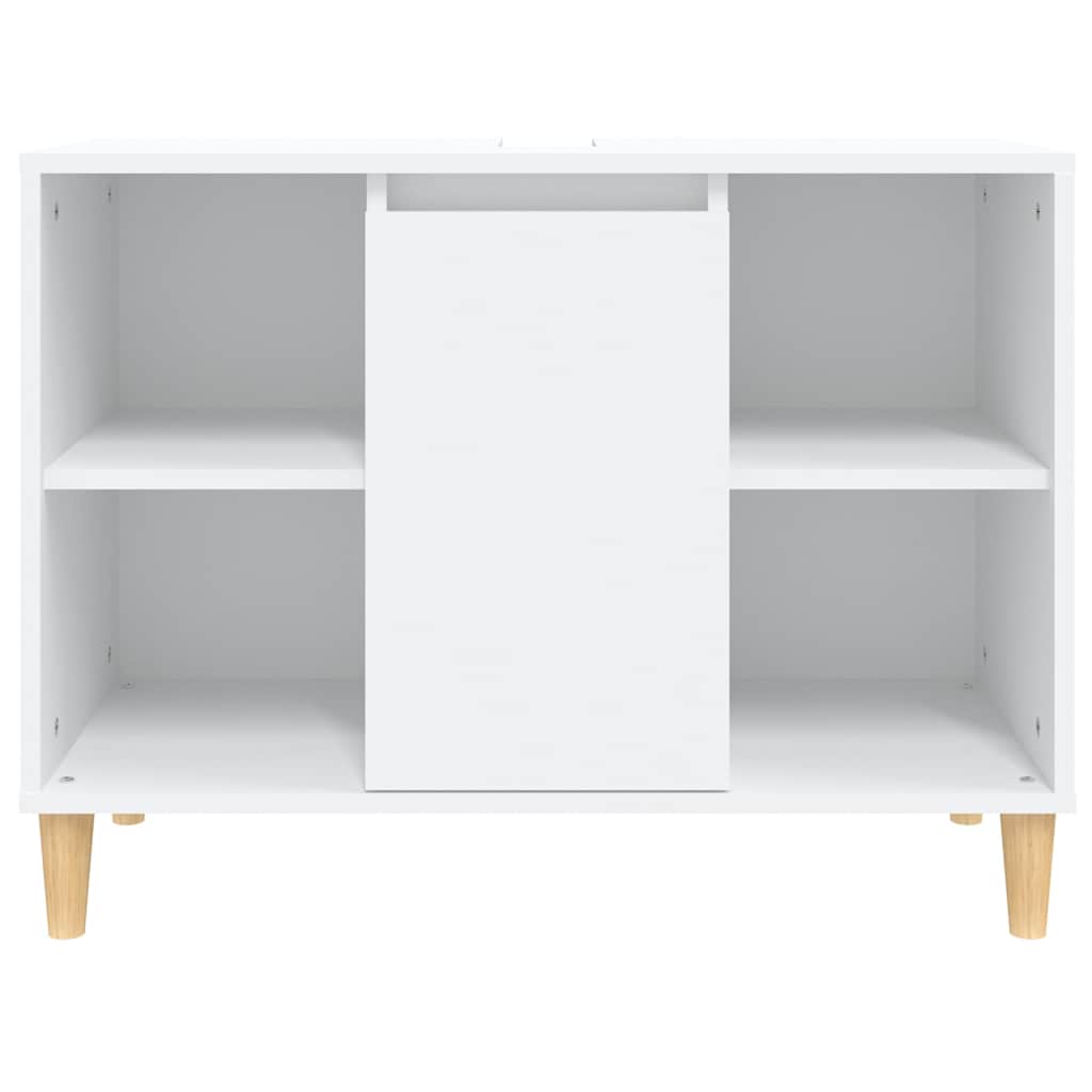 Sink Cabinet White 80x33x60 cm Engineered Wood