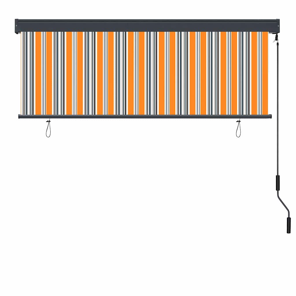 Roller Blind Yellow and Blue 180 x 250 cm Fabric and Aluminum