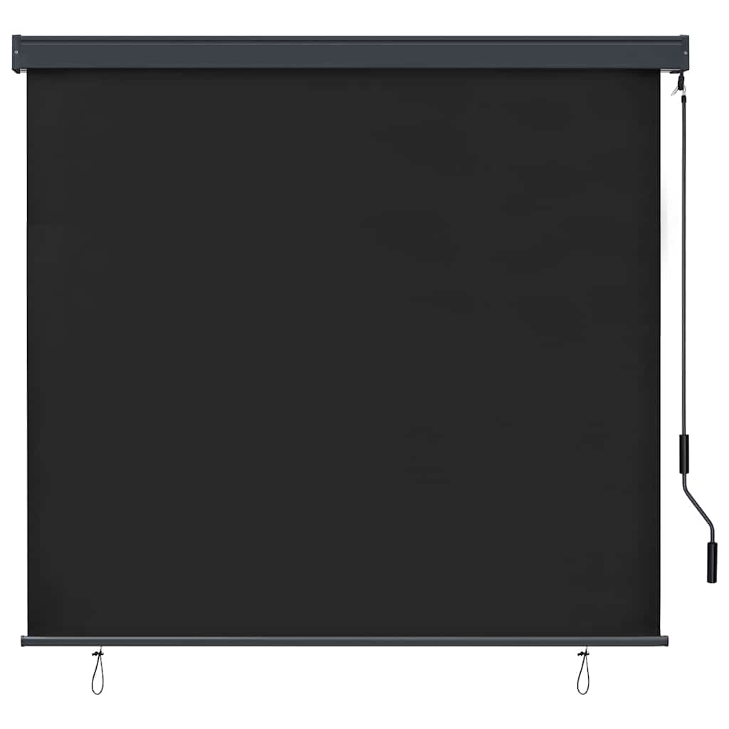 Roller Blind Anthracite 180 x 250 cm Fabric and Aluminum