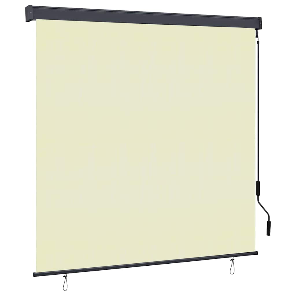Roller Blind Cream 180 x 250 cm Fabric and Aluminum