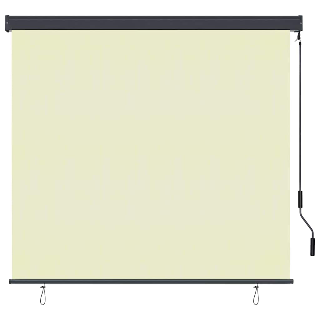 Roller Blind Cream 180 x 250 cm Fabric and Aluminum