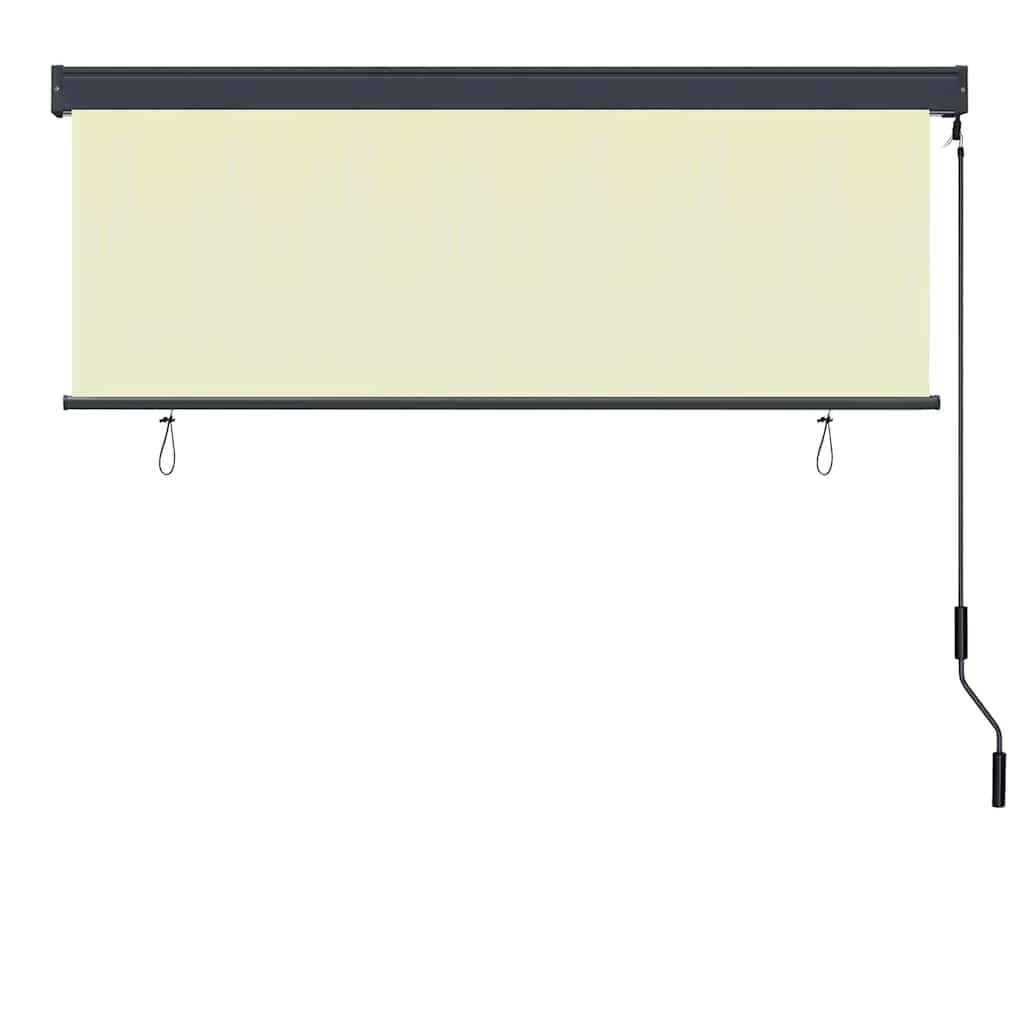 Roller Blind Cream 180 x 250 cm Fabric and Aluminum