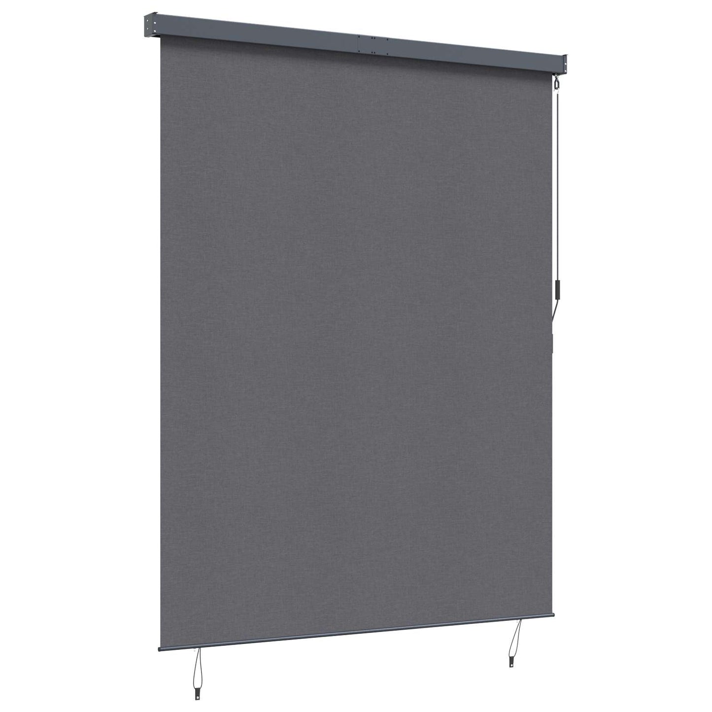 Roller Blind Anthracite 200 x 250 cm Fabric and Aluminum