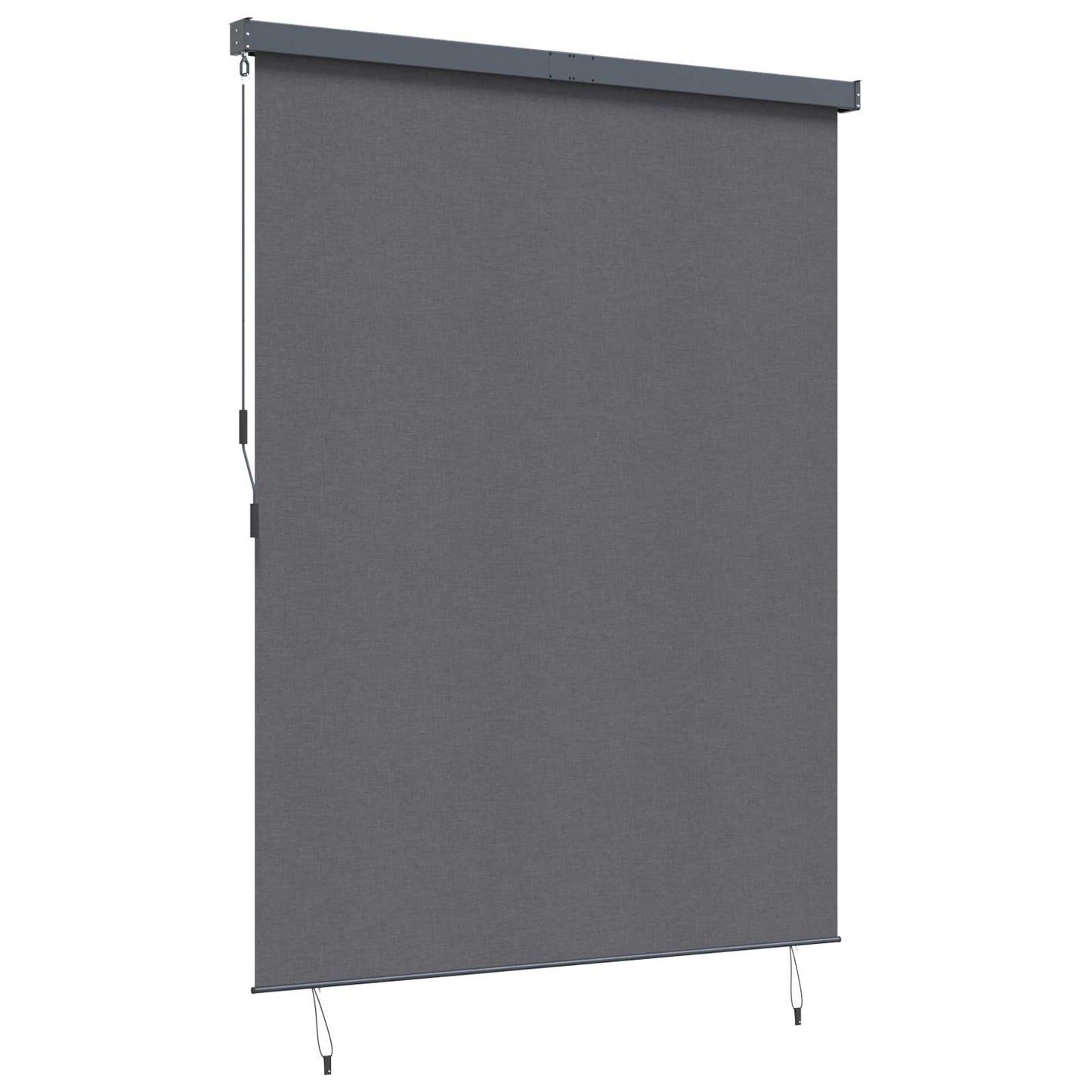 Roller Blind Anthracite 200 x 250 cm Fabric and Aluminum