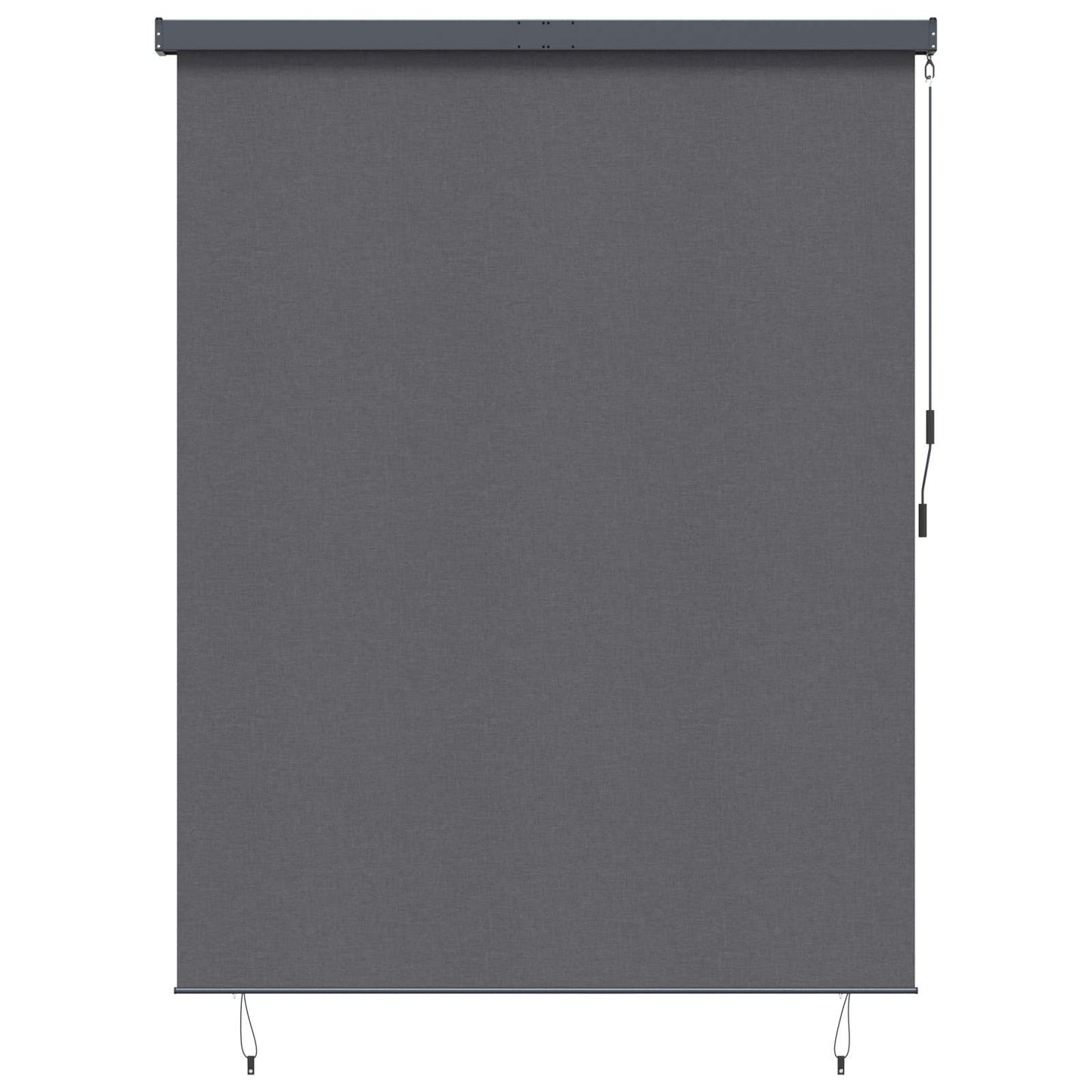 Roller Blind Anthracite 200 x 250 cm Fabric and Aluminum
