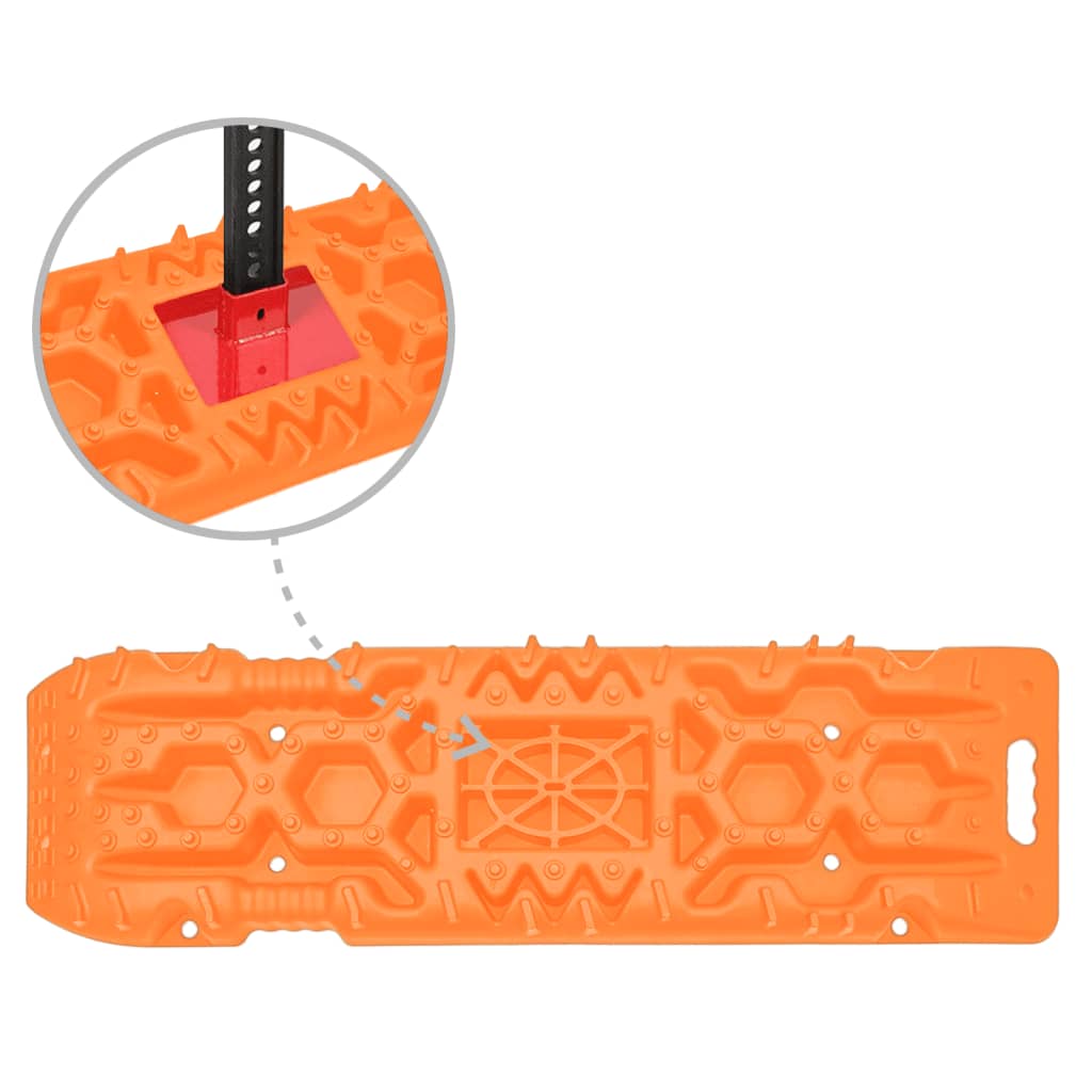 Traction Boards 2 pcs Orange 107x31x7 cm Nylon