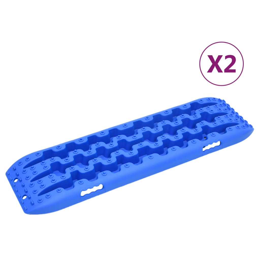 Traction Boards 2 pcs Blue 106x30,5x7 cm Nylon