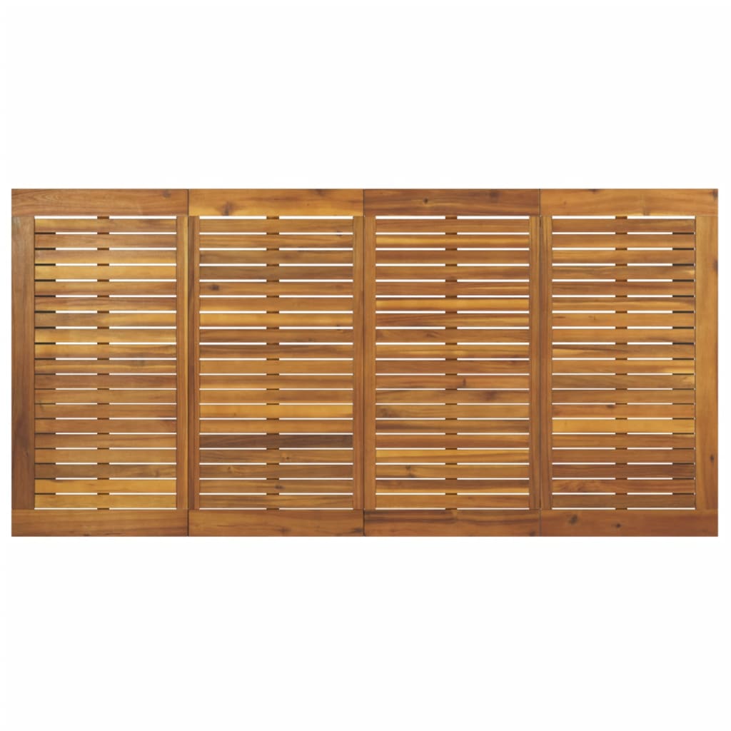 Garden Table | Brown | Solid Acacia wood | 200x90x75 cm | Industrial