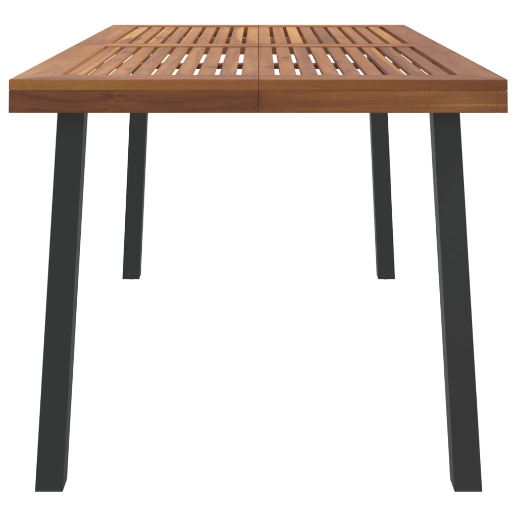 vidaXL Garden Table 150x90x75 cm Solid Wood Acacia