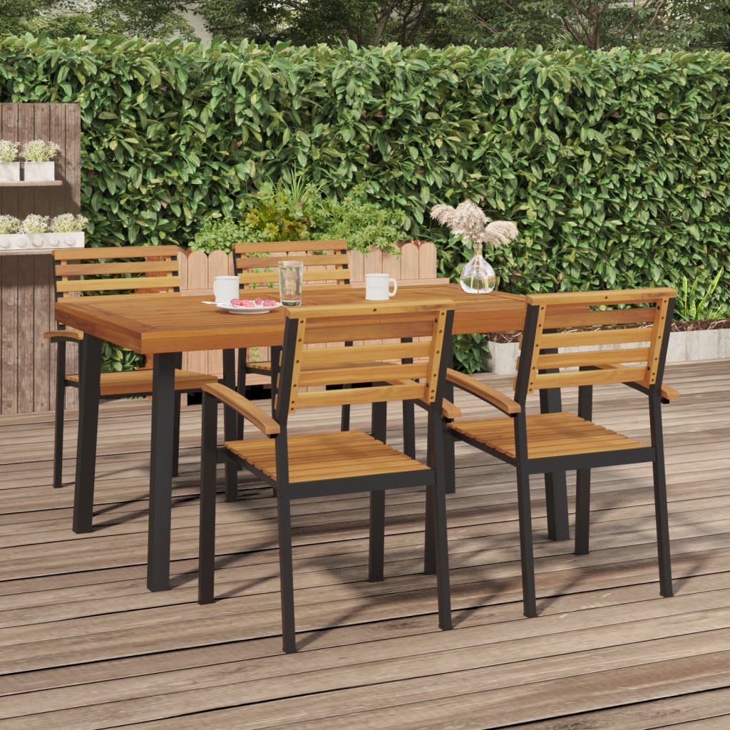 vidaXL Garden Table 150x90x75 cm Solid Wood Acacia